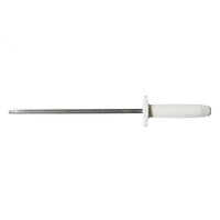 SICUT SHARPENING STEEL MEDIUM CUT 10" WHITE HANDLE
