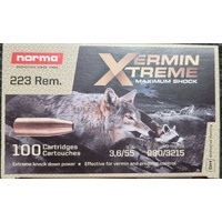 NORMA - 223 Rem 55gr Vermin Xtreme HP 100 Pack