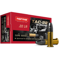 NORMA - 22LR Tac-22 Subsonic 40gr HP - 50 Pack