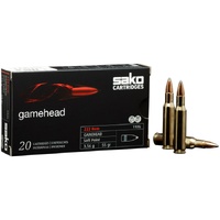 SAKO AMMO - 222REM 55gr Gamehead
