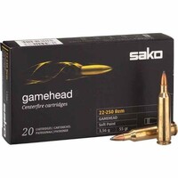 SAKO AMMO - 22-250REM 55gr Gamehead