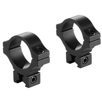 BKL-303 0.6 Long Dovetail Rings - Low - Matte Black 