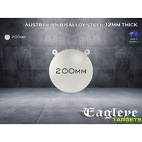 Eagleye Bisalloy Steel Shooting Gongs – 12mm AR Steel Targets - 200MM