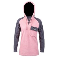 Hunters Element - Whakarapu LS Hood Womens  - Rose/Black - Sz6