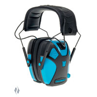 CALDWELL YOUTH E-MAX PRO EAR MUFFS - LOW PROFILE - NEON BLUE
