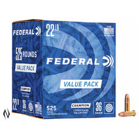 FEDERAL 22LR 36GR HP HV CHAMPION 525 PK 1260FPS