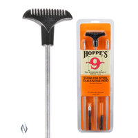HOPPES BENCHREST CLEANING ROD 3 PC STAINLESS UNIVERSAL RIFLE / SHOTGUN 33"