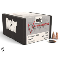 RIFLE PROJECTILES - NOSLER 17 20GR HP VARMAGEDDON 100PK