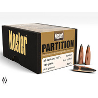 RIFLE PROJECTILES - NOSLER 257 100GR PARTITION 50PK