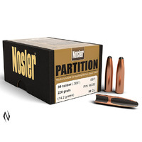 308 220GR SEMI-SPITZER PARTITION 50PK - NOSLER RIFLE PROJECTILES