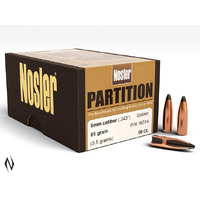 RIFLE PROJECTILES - NOSLER 6MM 85GR SP PARTITION 50PK
