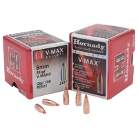 6MM .243 58 GR V-MAX - HORNADY RIFLE PROJECTILES