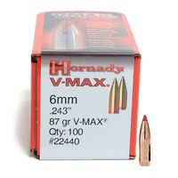 6MM .243 87 GR V-MAX - HORNADY RIFLE PROJECTILES