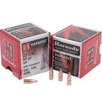 22 CAL .224 55 GR SP W/C - HORNADY RIFLE PROJECTILES