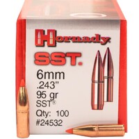 6MM .243 95 GR SST  - HORNADY RIFLE PROJECTILES