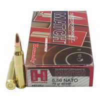 HORNADY AMMO - 5.56 NATO - 75 GR BTHP SPF - 20 PACK