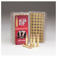 HORNADY AMMO - 17 HMR 20 GR HP/XTP