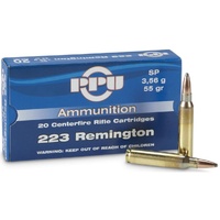 PPU AMMO - 223 Rem 55gr Soft Point