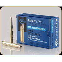 PPU - 375 H&H Mag 300gr Soft Point Round Nose - 10 PACK