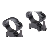 NIKKO STIRLING - 1" Weaver Steel Lok Rings - Med - Matte Black - Quick Release