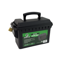 RIDGETEK - 50Cal Ammo Box Black Inc Padlock