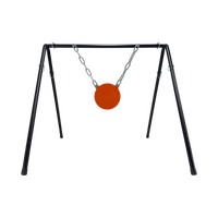 RIDGETEK - 8" x 1/2"AR500 Steel Gong target with Stand