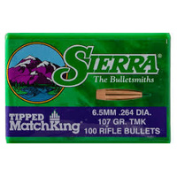 SIERRA RIFLE PROJECTILES - 7407 - 6.5MM 107gr TMK