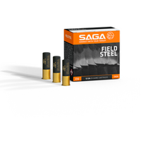 SAGA - FIELD STEEL - 12 GA - 36GR - #4 SHOT - 25PK