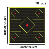 SIGHT-IN TARGET - DIAMOND - 12" - SPLATTER STICKER - 10PK