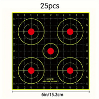 SIGHT-IN ROUND TARGET - 6" - SPLATTER STICKER - 25PK