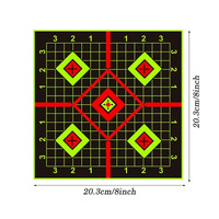 SIGHT-IN TARGET - 8" - SPLATTER STICKER - 10PK