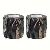 CAMO CLOTH WRAP - GREEN CAMO - 5CM X 4.5M - PER 1 ROLL