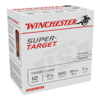 WINCHESTER - SUPER TARGET 12GA 1200FPS 7.5 2-3/4" 28GM