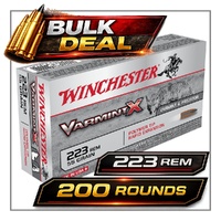 WINCHESTER - Varmint X 223Rem 55gr PT - 200 ROUNDS