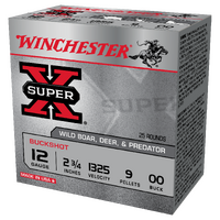 WINCHESTER - Buckshot 12G OO Buck 2-3/4" 9 pellet - 25PK